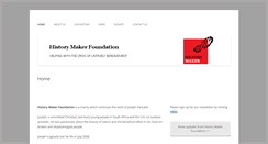 Desktop Screenshot of historymakerfoundation.co.uk